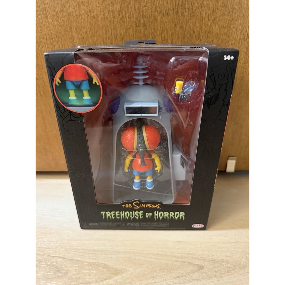 Jakks The Simpsons Treehouse of Horror Fly Boy Bart Action Figure Lights Up New